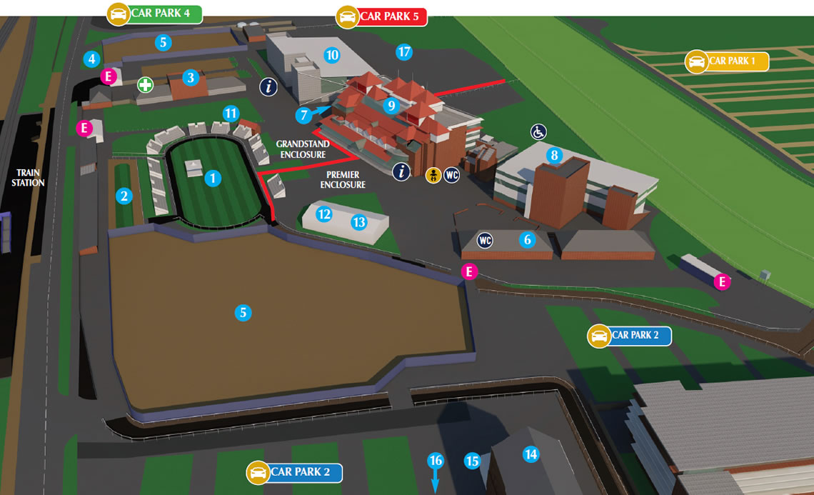 Newbury Racecourse layout map