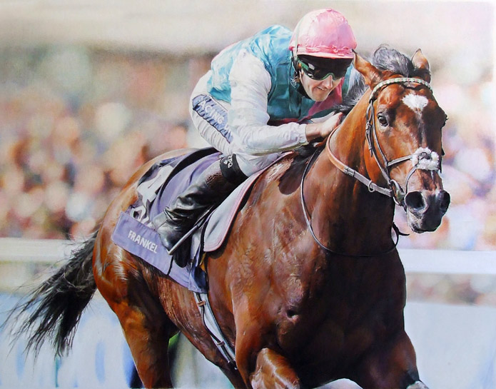 Frankel wins the Lockinge Stakes 2012
