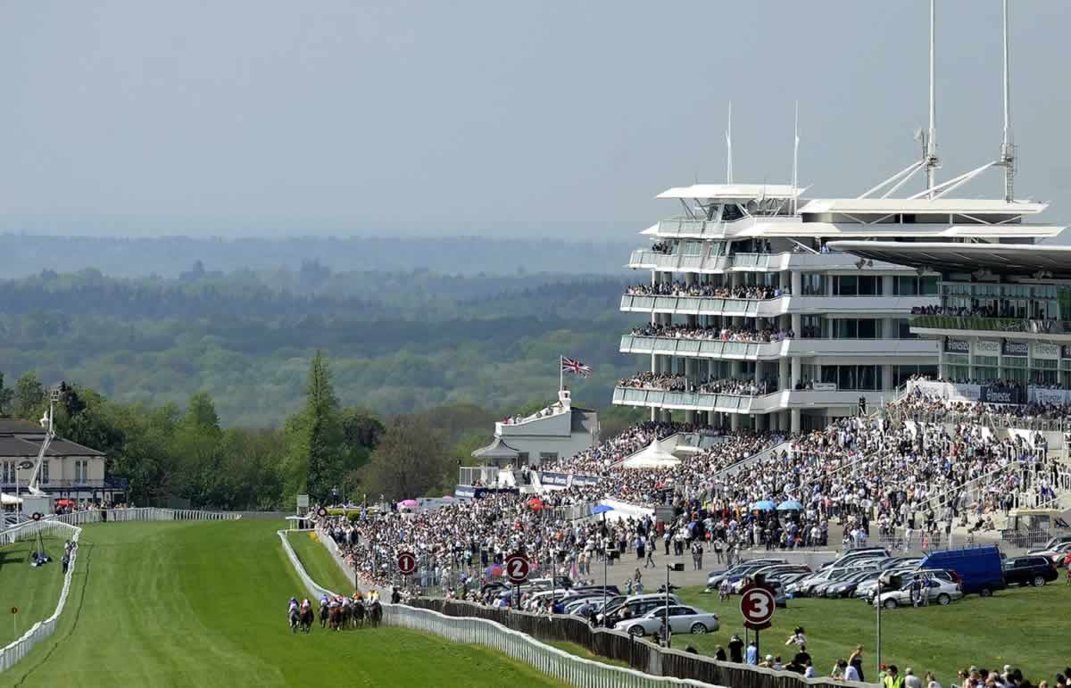 Epsom Downs Racecource on Derby Day