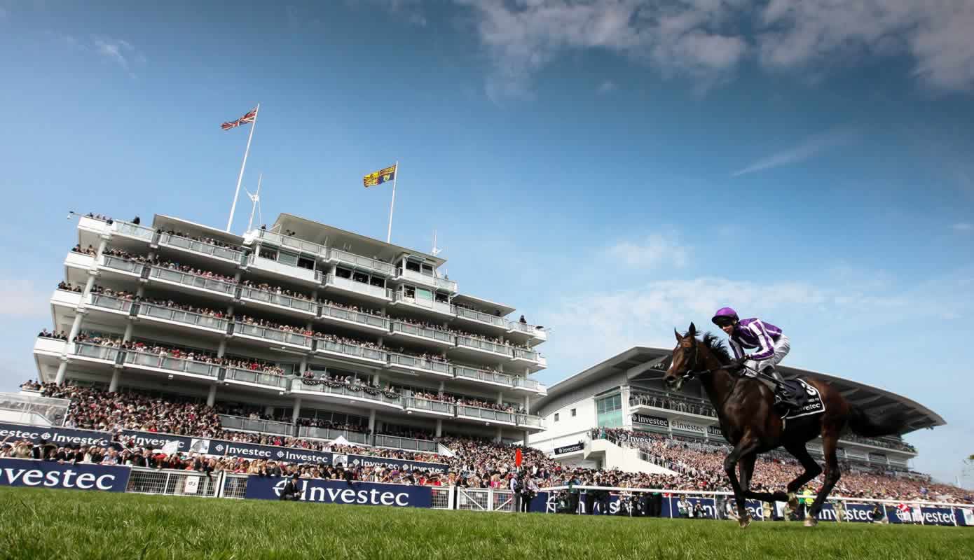 Epsom Downs Grandstands on Derby Day