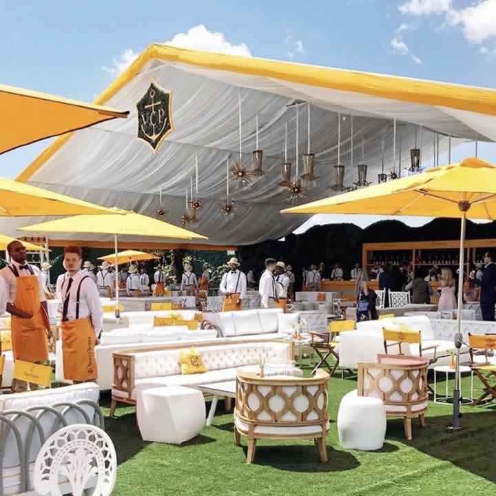 Veuve-Clicqhot champagne bar at Glorious Goodwood