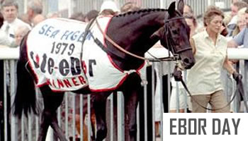 Sea Pigeon wins the Ebor 1979